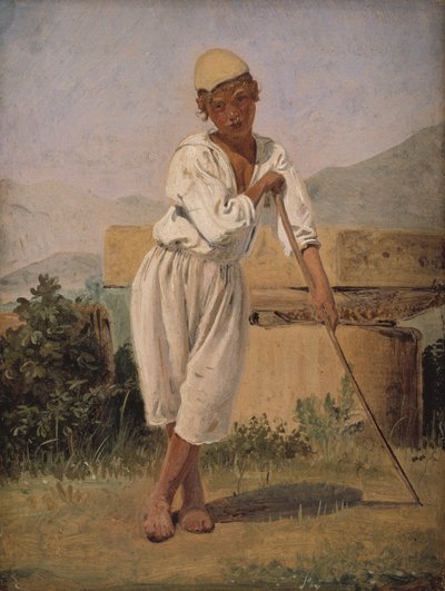 En hyrdedreng. Pompeji af Constantin Hansen