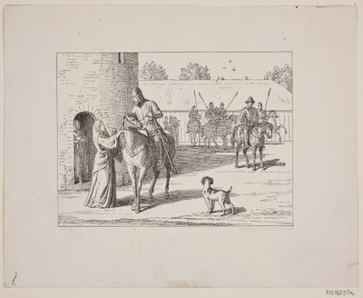Illustration til Svend Grundtvig, "Marsk Stig: Dansk Folkevise Fra 13de Aarhundrede", 1861 af Constantin Hansen