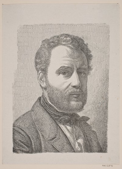 Portræt af Wilhelm Marstrand af Constantin Hansen