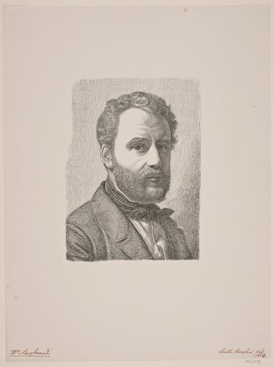 Portræt af Wilhelm Marstrand af Constantin Hansen