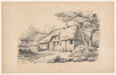 Stuehus med stråtag The Landscape (serietitel) af Constantinus Cornelis Huysmans