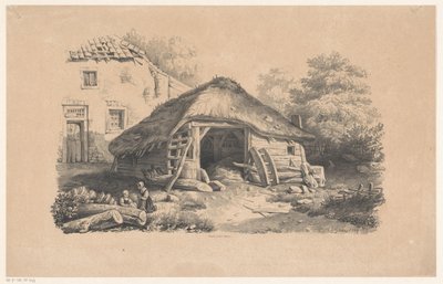 Stald på gården The Landscape (serietitel) af Constantinus Cornelis Huysmans