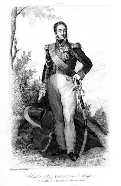 Louis Gabriel Suchet 1770-1826, hertug dAlbufera da Valencia og marskal af Frankrig, 1839. af Contenau