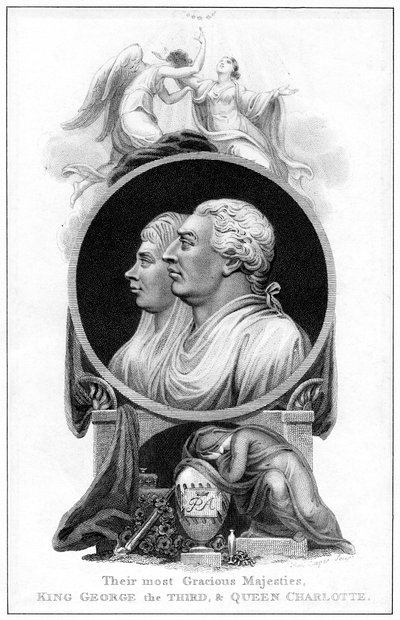 Kong George III og Dronning Charlotte, 1800-tallet af Cooper
