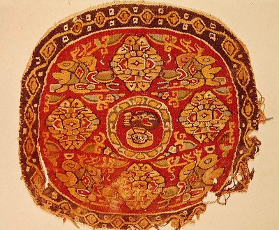Koptisk skildring af Kristus, 8.-10. århundrede e.Kr. (uld) af Coptic Coptic