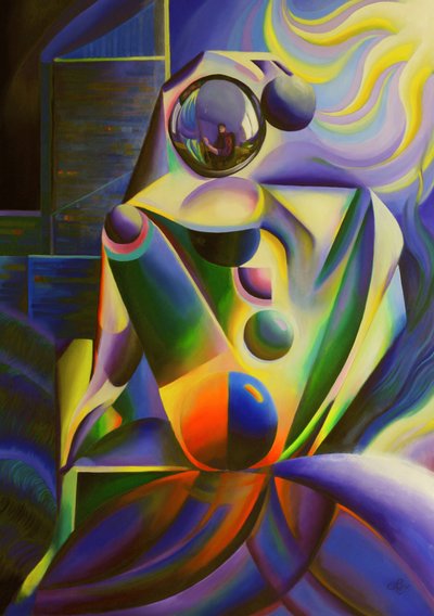 Abstrakt figur – refleksion af Corné Akkers