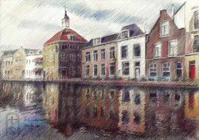 Charmerende hollandsk kanal af Corné Akkers