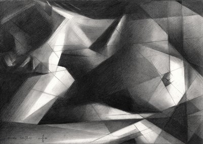 Dramatisk geometrisk figur af Corné Akkers