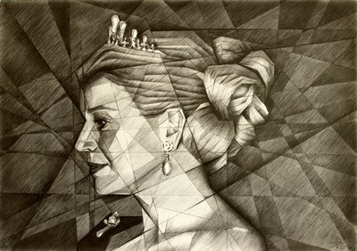 Majestætisk geometrisk profil af Corné Akkers
