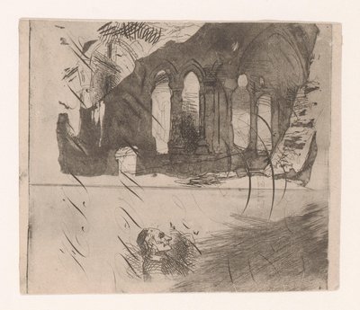 Ruiner af et kloster af Corneille Seghers