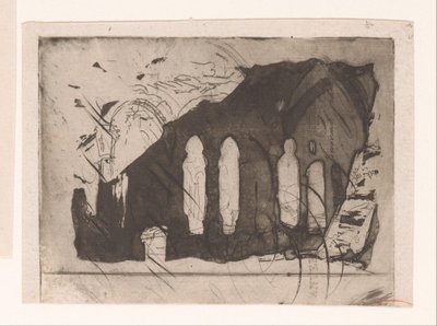 Ruiner af et kloster af Corneille Seghers