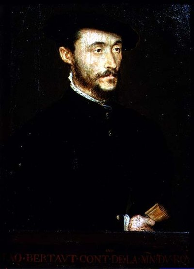 Portræt af Jacques Bertaut (olie på panel) af Corneille de Lyon
