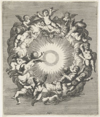 Himmel Aer (titel på objekt) De fire elementer (serietitel) af Cornelis A. Hellemans