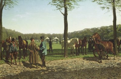Hestemesse på Maliebaan i Haag af Cornelis Albertus Johannes Schermer