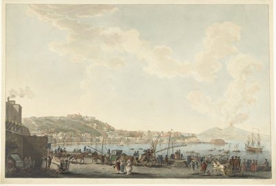 Udsigt over havnen i Napoli af Cornelis Apostool