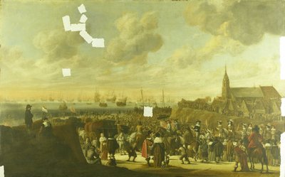 Charles II af Englands afgang fra Scheveningen, 2. juni 1660 af Cornelis Beelt