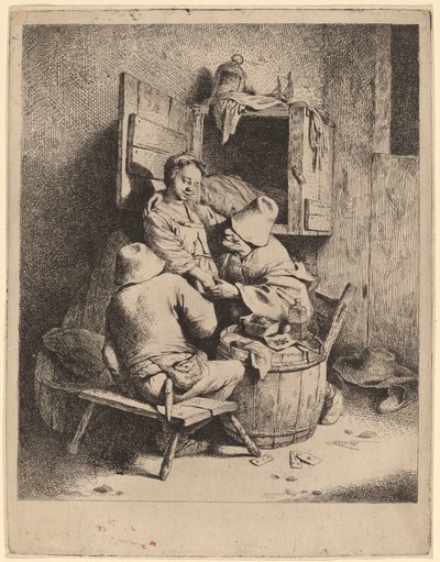 En ung kroejers flirt af Cornelis Pietersz Bega