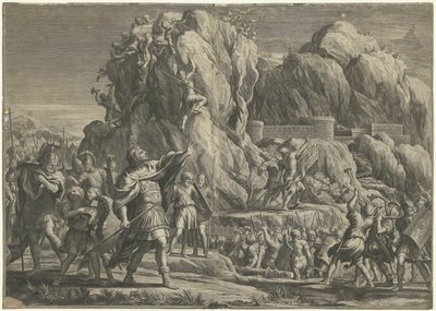 Alexander den Store indtager byen Petra af Cornelis Bloemaert (II)