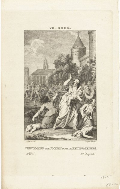 Korsfarernes forfølgelse af jøderne, 1784 af Cornelis Bogerts