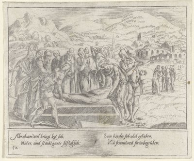 Abrahams begravelse The Life of Abraham (serietitel) af Cornelis Bos