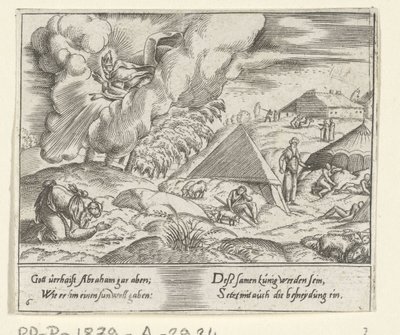 Gud lover Abraham en søn The Life of Abraham (serietitel) af Cornelis Bos