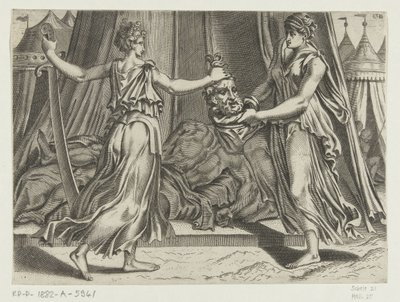 Judith med hovedet af Holofernes af Cornelis Bos