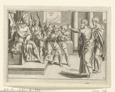 Paulus gør Elymas blind The Life of Paul (serietitel) af Cornelis Bos