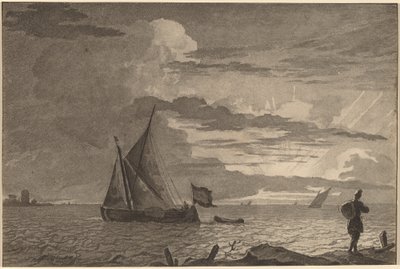 Fisherman with Pack over His Shoulder, 1779, udgivet 1781. af Cornelis Brouwer