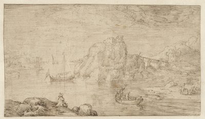 udsigt over floden af Cornelis Claesz van Wieringen (attributed to)