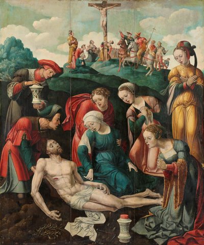 Kristi klagesang af Cornelis Cornelisz II Buys (attributed to)
