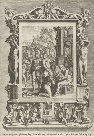 Tilbedelse af kongerne af Cornelis Cort