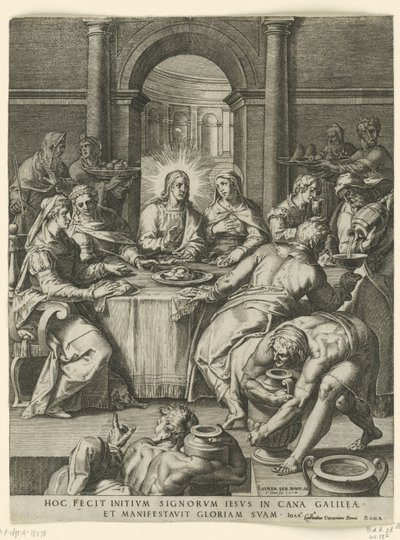 Bryllup i Cana af Cornelis Cort