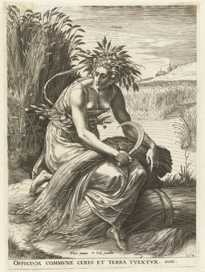 Ceres Gudinder og nymfer (serietitel) af Cornelis Cort