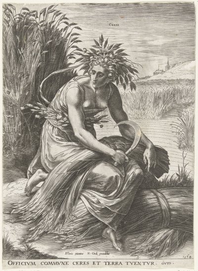 Ceres Gudinder og nymfer (serietitel) af Cornelis Cort