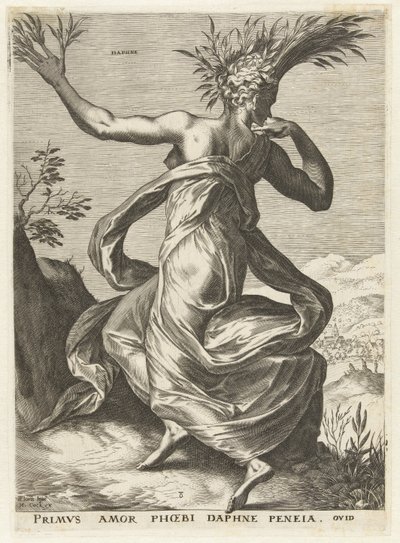 Daphne Gudinder og nymfer (serietitel) af Cornelis Cort