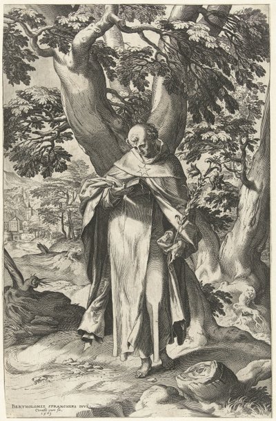 St. Dominic læser en bog af Cornelis Cort