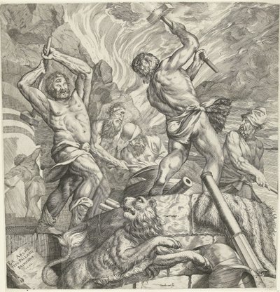 Kyklopernes Smedje af Cornelis Cort
