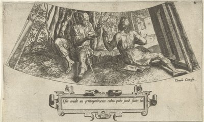 Esau sælger sin førstefødselsret Jakobs og Esaus historie (serietitel) af Cornelis Cort