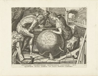 Geometri (Geometri) The Seven Liberal Arts (serietitel) af Cornelis Cort
