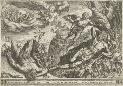Herkules og Pygmæerne af Cornelis Cort