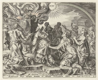 Noas offer History of Noah (serietitel) af Cornelis Cort