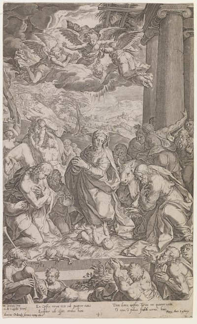 Hyrdernes tilbedelse af Cornelis Cort