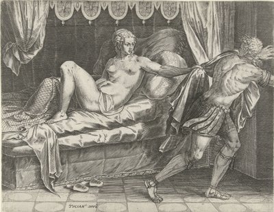 Josef og Potifars hustru af Cornelis Cort