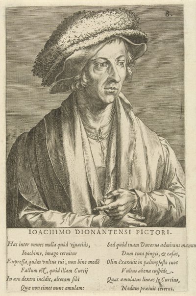 Portræt af maleren Joachim Patinier af Cornelis Cort