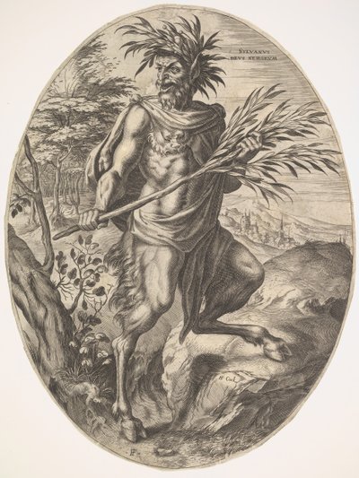 Sylvanus fra The Rural Gods, 1565. af Cornelis Cort