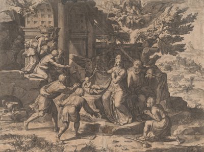 Hyrdernes tilbedelse, 1569., 1569. af Cornelis Cort
