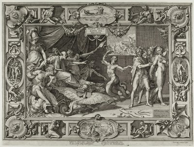 Calumny of Apelles af Cornelis Cort