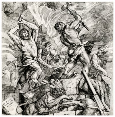 Vulcans Forge, 1500-tallet, 1937 af Cornelis Cort