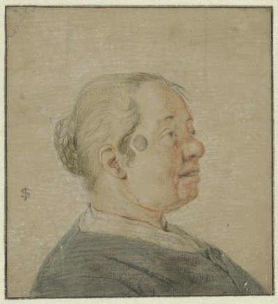 Buste af en kvinde, vendt til højre i profil af Cornelis Dusart (possibly)