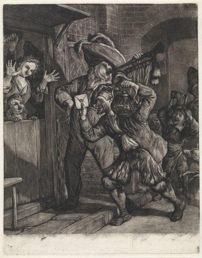 Lotteri i Grootebroek, 1694 af Cornelis Dusart